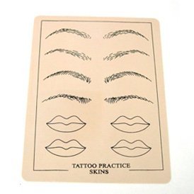 1 Sheet of Permanent Makeup Microblading Brow Practice Skin Lip Mouth Eyebrow Eye Tattoo