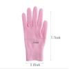 2Pairs Women Men Moisturizing Gel Gloves for Soften Cracked Skin Soft Cotton Spa Moisturizing Gloves Hand Mask Care Treatment (Rose red) view 4