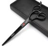 440c high hardness stainless steel black 7-inch cutting salon, professional hairstylist scissors view 1