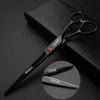 440c high hardness stainless steel black 7-inch cutting salon, professional hairstylist scissors view 3