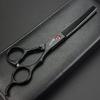 440c high hardness stainless steel black 7-inch cutting salon, professional hairstylist, specialized scissors for cutting thin hair view 3