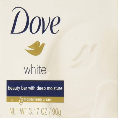 Dove White Moisturizing Cream Beauty Bar for Unisex, 3.15 Ounce