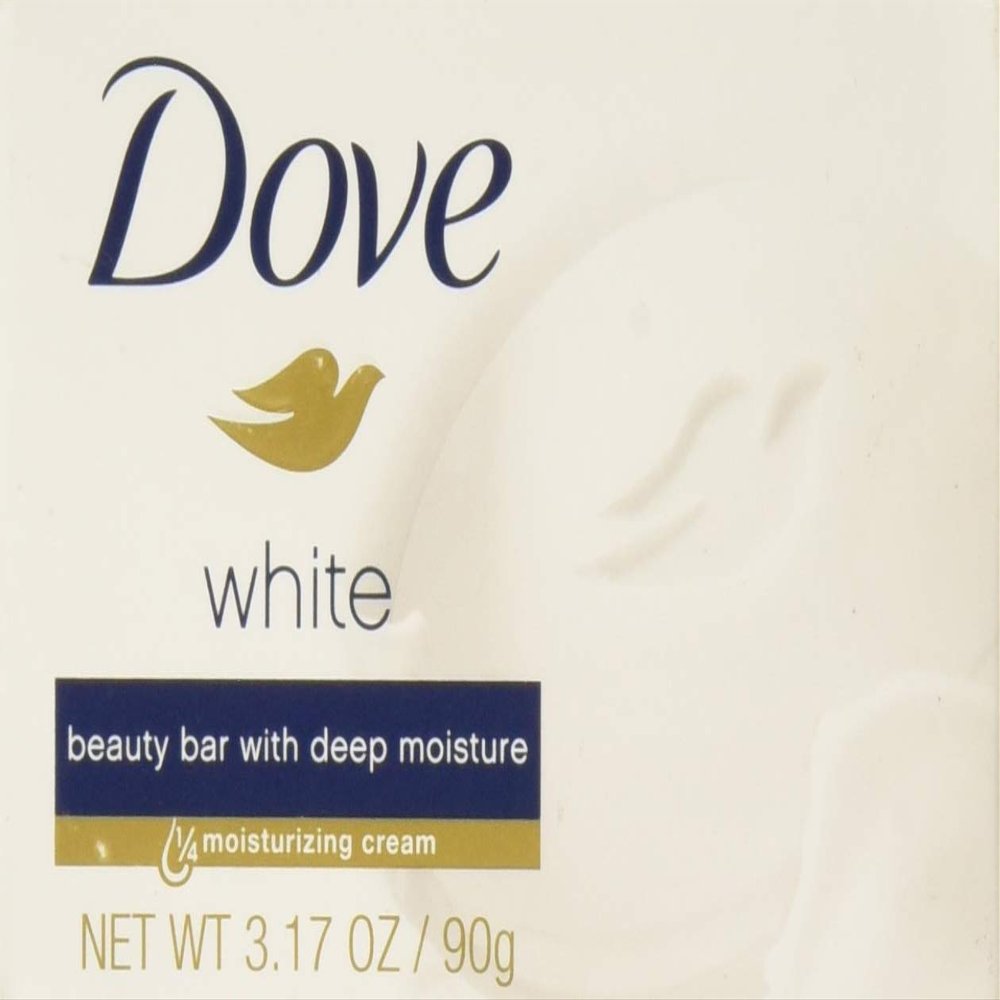 Dove White Moisturizing Cream Beauty Bar for Unisex, 3.15 Ounce