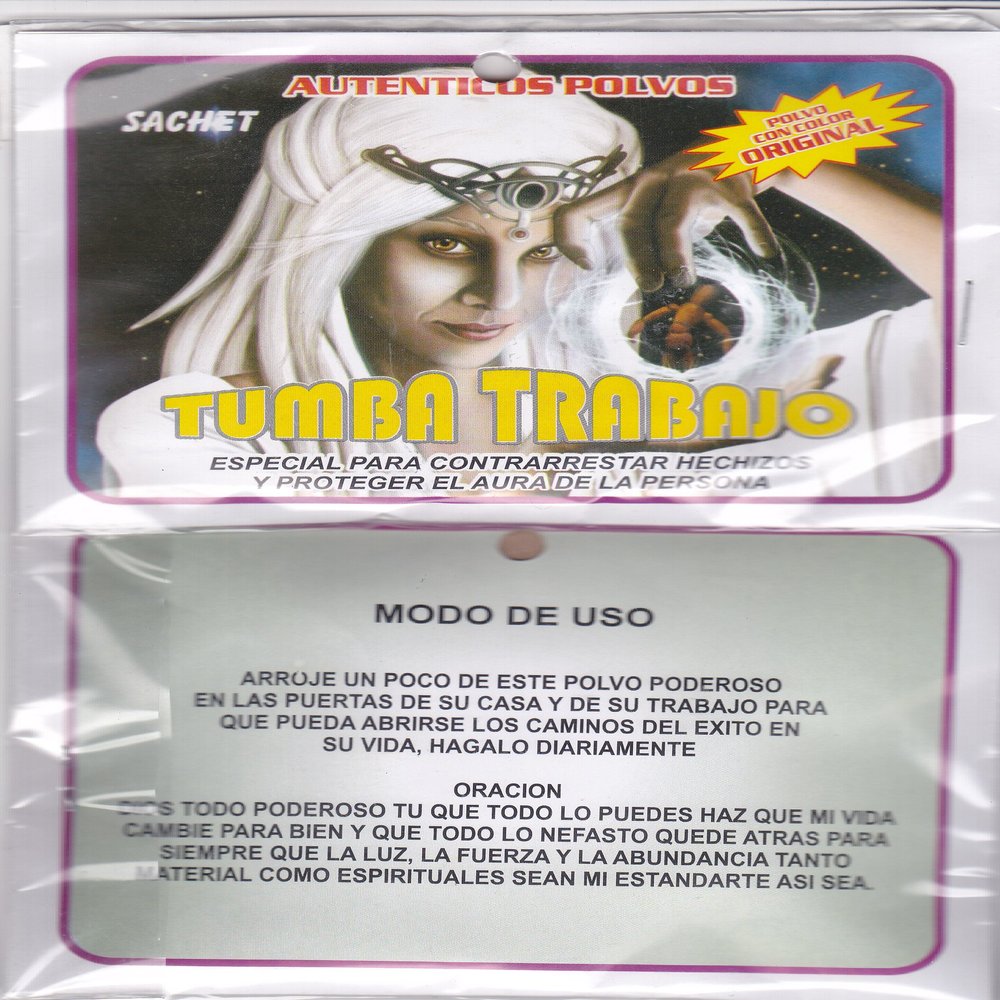 POLVOS AUTENTICOS TUMBA TRABAJO - Para Contrarrestar Hechizos Y Proteger El Aura De La Persona POLVO POWDER (1 PKT) 1oz. from HibiscusExpress