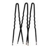 Frenchies French Twist Hair Pin, Ultra Flocked Extra Soft French Hair Pins for Women, Wedding, Updo Extensions, or Wig, 100 Count, Black, Large (3 inch) view 2