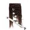 100% human hair Clip in Human Hair Extensions (22"-130g, 2 Dark Brown) view 3