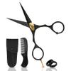 Charlemagne Hand-Forged Japanese Steel Beard & Mustache Scissors - Stainless Steel, 5.5 in - Precision Beard Trimming - Nose Hair Scissors - Fits Mustache Kit & Grooming Kit view 1