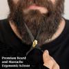 Charlemagne Hand-Forged Japanese Steel Beard & Mustache Scissors - Stainless Steel, 5.5 in - Precision Beard Trimming - Nose Hair Scissors - Fits Mustache Kit & Grooming Kit view 3