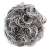 CAISHA Big Hairpiece Scrunchy Updo Bridal Hairstyle curly Messy Bun Light Brown Gray Mix G24E view 1