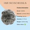 CAISHA Big Hairpiece Scrunchy Updo Bridal Hairstyle curly Messy Bun Light Brown Gray Mix G24E view 2