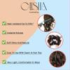 CAISHA Big Hairpiece Scrunchy Updo Bridal Hairstyle curly Messy Bun Light Brown Gray Mix G24E view 3
