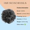 CAISHA Big Hairpiece Scrunchy Updo Bridal Hairstyle curly Messy Bun Ash Gray Mix G26E view 2