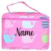 101 BEACH Personalized with Name New Go-To Cosmetic Case: Travel in Style and Stay Organized, Pink Whales view 1