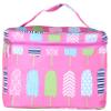 101 BEACH Fashion Print Soft Case Cosmetic Bag Can be Personalized or Monogrammed (Monogrammed Pink Popsicle) view 1