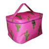 101 BEACH Fashion Print Soft Case Cosmetic Bag Can be Personalized or Monogrammed (Monogrammed Pink Cactus) view 3