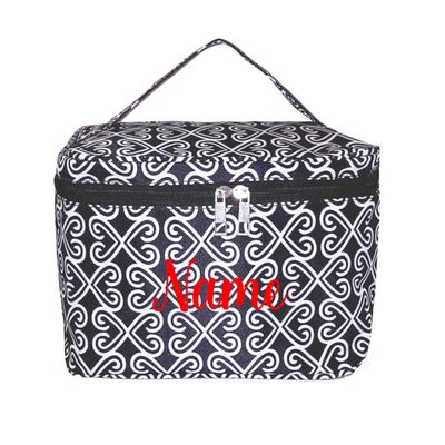 101 BEACH Personalized with Name New Go-To Cosmetic Case: Travel in Style and Stay Organized, Black Twist