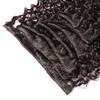 12 Inch -28 Inch Kinky Curly Clip in Hair Extensions Clip Ins Brazilian Remy Human Hair for Black Women Natural Color 8 pieces90g/One Set (20") view 4