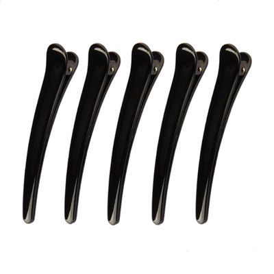 12 Pcs Black Duckbill Clips - DIY Tip Mouth Clip Spring Clip Hair Clips Hair Pins Handmade Headdress Accessories for Women (Length 7.8cm/3.07in)