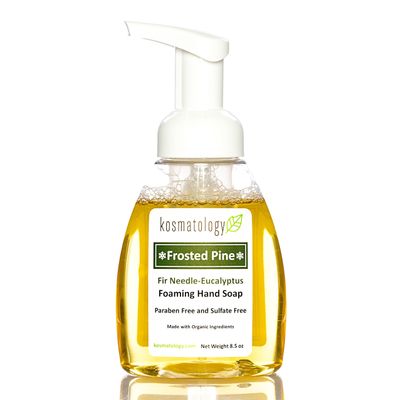kosmatology Frosted Pine Foaming Hand Soap | Limited Edition Balsam Fir & Eucalyptus | Organic, Plant-Based, Vegan & Cruelty-Free Hand Wash | Gentle & Non-Toxic 8.5 oz