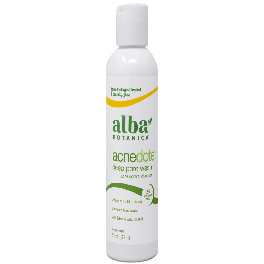 ALBA BOTANICA Face Wash Acnedote, 6 Ounce (Pack of 1)
