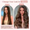 Hairro 16 Inch Clip in Extensions 100% Remy Human Hair 45g One-piece 5 Clips Long Straight Hair Extensions for Women Valentine's Day Gift Wide Weft Soft Silky #27 Dark Blonde view 3