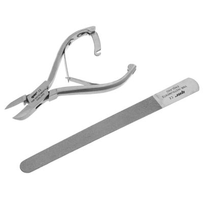 YNR Stainless Steel Toenail Clippers for Thick Toenails, Long Handled Nail Clippers for Men, Seniors & More, Professional Nail Nippers & Ingrown Toenail Tools with Ultra Sharp Handle Grip