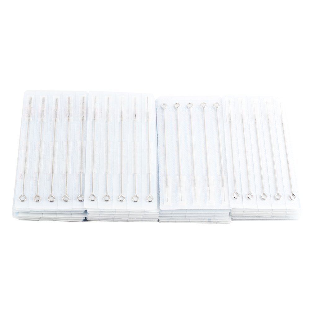 Assorted 200pcs Tattoo Needles (100Pc Liner and 100 Shader)