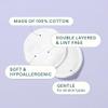 Cliganic Premium Cotton Rounds for Face (100 Count) | Makeup Remover Pads, Hypoallergenic, Lint-Free | 100% Pure Cotton view 3