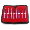 AAPROTOOLS Set of 8 Piece Stainless Steel Multi Rainbow Color Eyelash Extension Tweezers A+ Quality view 2