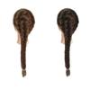 55cm Braided Ponytail Hair Extensions Claw Clip in Fishtail Pony Tails Extension for Women (Off Black) view 1