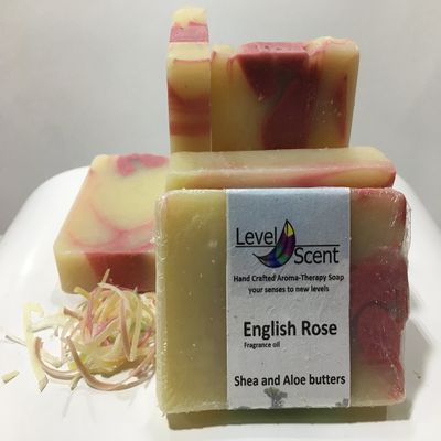 levelscent English Rose luxurious bath soap