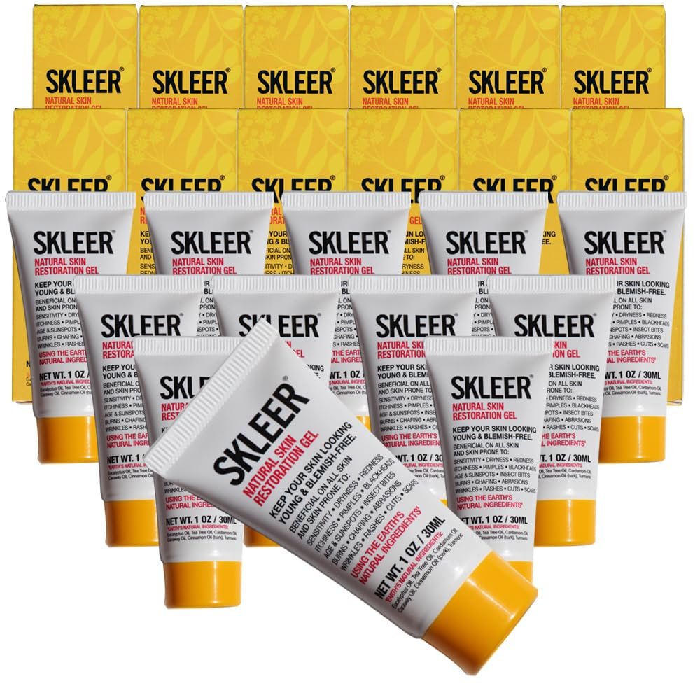 SKLEER Natural Skin Restoration Gel 1oz - 12 Pack
