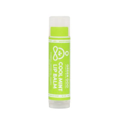 Green Goo All-Natural Lip Balm, Cool Mint, 0.15-ounce Stick, 4-pack