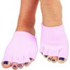 Bcurb Toe Gel-Lined Compression Socks (2 Pair) Toes Separating Therapeutic Moisturizes Dry Feet Hard Cracked Skin. (Pink, Medium) view 4