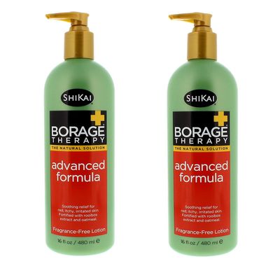 2 Pack of Shikai Products Borage Therapy Advanced Formula Lotion - 16 Fl oz.