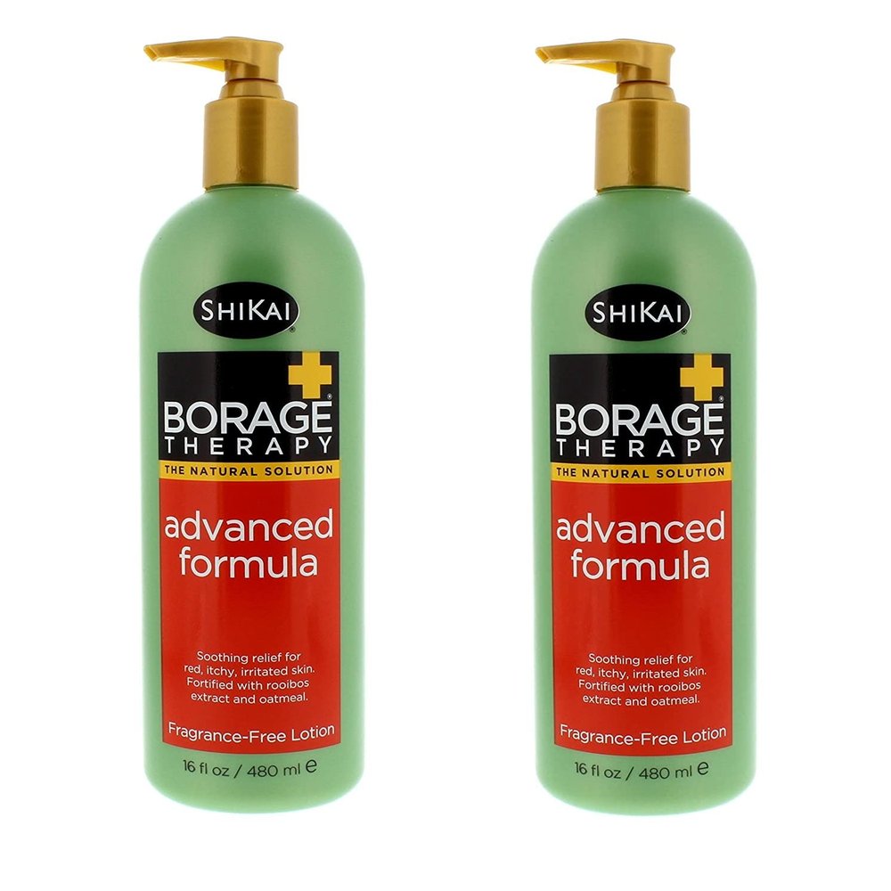 2 Pack of Shikai Products Borage Therapy Advanced Formula Lotion - 16 Fl oz.