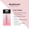 Manicare Point Tweezer - Surgical Grade Stainless Steel, Sharp Pointed Tips, Precision Plucking, Eyebrow Tweezing, Removes Unwanted Facial Hair, Ingrown Hairs, Splinters, Professional Beauty Tool view 2
