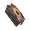 Maxwell Scott - Mens Luxury Leather Large Toiletry Bag Dopp Kit from Luxury Leather Full Grain Hides - The Tanta Dark Brown view 2
