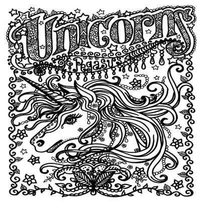 Unicorns Tattoo Design Book, Inspiration Guide, and Adult Coloring Book. 100s of Intricate High-Res Henna Body Ink Artwork Sketches by Professional Artists to Trace, Stencil or Freehand