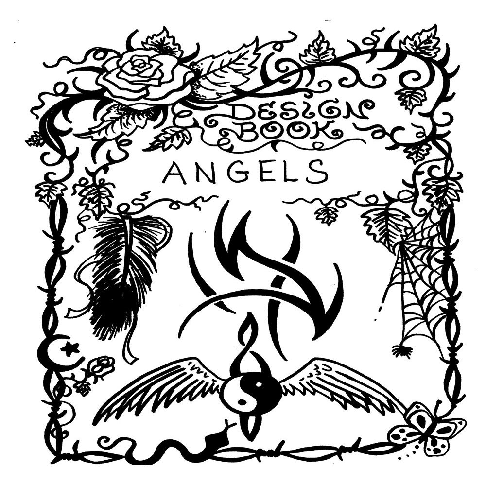 Angels Tattoo Design Book, Inspiration Guide, and Adult Coloring Book. 100s of Intricate High-Res Henna Body Ink Artwork Sketches by Professional Artists to Trace, Stencil or Freehand