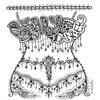 Belly Dancer Tattoo Design Book, Inspiration Guide, and Adult Coloring Book. 100s of Intricate High-Res Henna Body Ink Artwork Sketches by Professional Artists to Trace, Stencil or Freehand view 1
