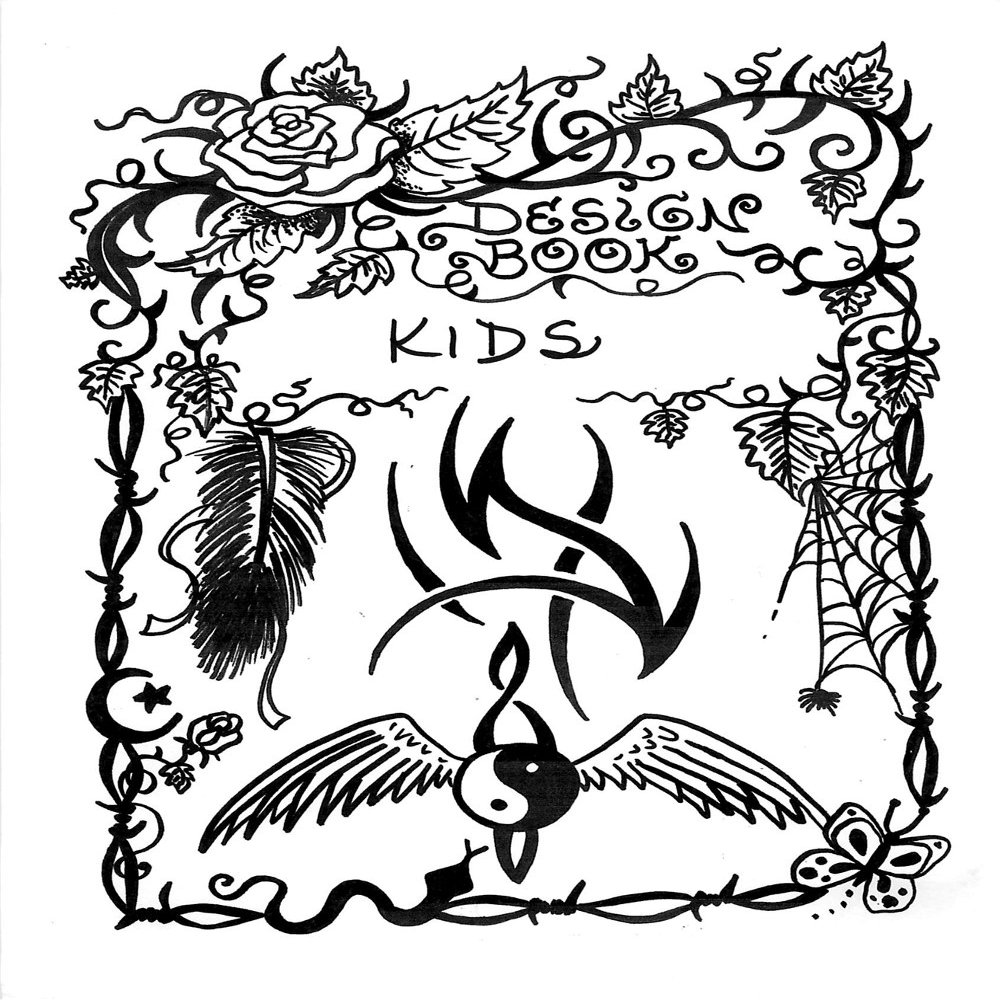 Kids Tattoo Design Book, Inspiration Guide, and Adult Coloring Book. 100s of Intricate High-Res Henna Body Ink Artwork Sketches by Professional Artists to Trace, Stencil or Freehand
