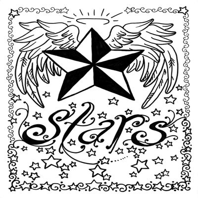 Stars Tattoo Design Book, Inspiration Guide, and Adult Coloring Book. 100s of Intricate High-Res Henna Body Ink Artwork Sketches by Professional Artists to Trace, Stencil or Freehand
