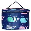 101 BEACH Fashion Print Soft Case Cosmetic Bag Can be Personalized or Monogrammed (Monogrammed - Navy Whale) view 1