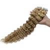 Yotty 18Inch 45cm Tape-in Curly Hair Extensions Seamless Tape Weft Remy Human Hair (18inch20pcs40gram, 18/613) view 2