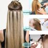 Yotty 18Inch 45cm Tape-in Curly Hair Extensions Seamless Tape Weft Remy Human Hair (18inch20pcs40gram, 12/613 Light Brown Mix Light Blonde) view 4