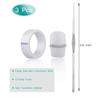 CHICTRY 3Pcs Professional Stainless Steel Ingrown Nail Correction Kit Toes Care Treatment Tools Crochet Hook Sticker Wire Pedicure Silver and Nature 8 view 4