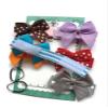 HAIR BOWS for Baby Girl, BEST BABY SHOWER, Small gingham hearts bows, pink, green, yellow, blue, red, orange Little Bows, mini soft bows for newborn, tiny soft baby hair bows Elastic Bands included view 3