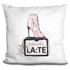 LiLiPi Fashionably Late Decorative Accent Throw Pillow view 1