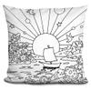LiLiPi Cosmic Boat Color Decorative Accent Throw Pillow view 1